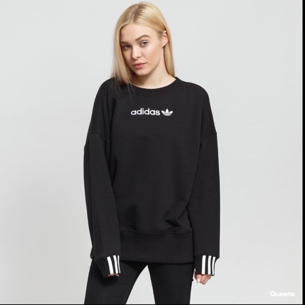 ADIDAS ORIGINALS Coeeze Fleece Sweatshirt In Black - Size S - Picture 3 of 15